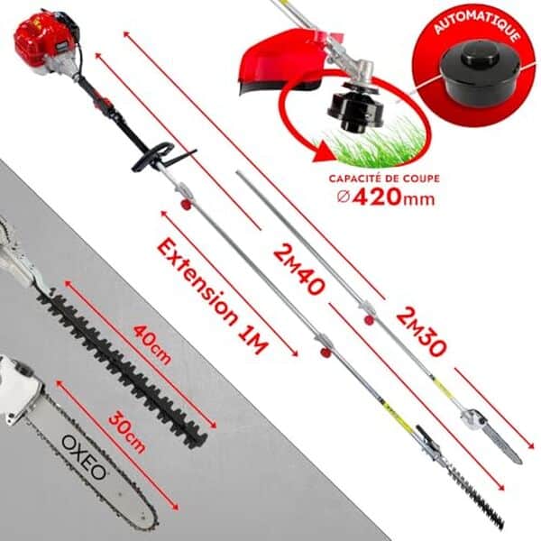 Découvrez notre test détaillé de l'outil multifonction thermique 4en1 : performances, fonctionnalités et conseils pour la débroussailleuse et l'élagueuse