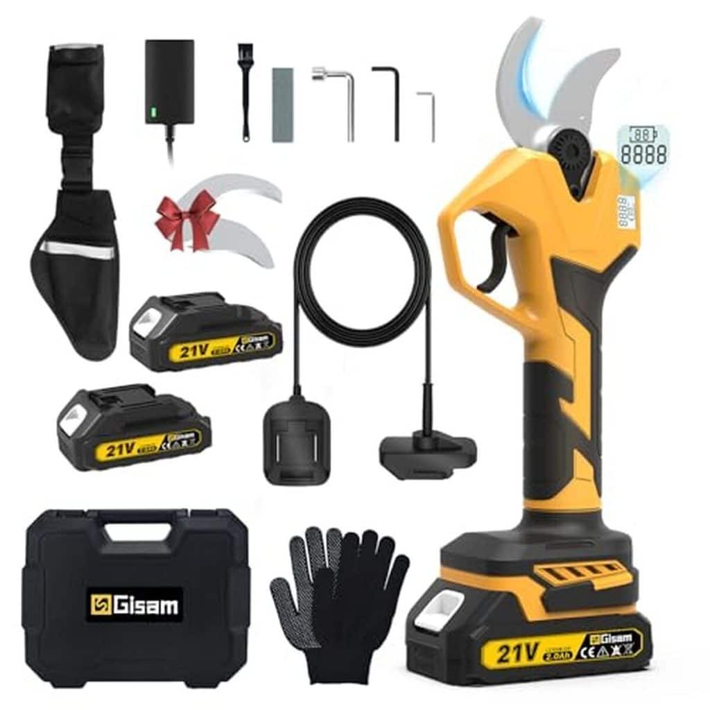 Test du sécateur électrique Gisam 60MM avec batterie et LED