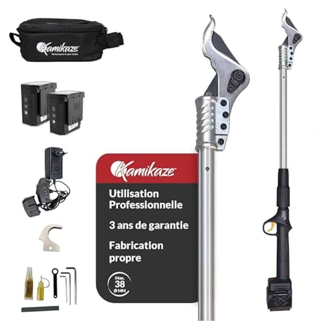 Test du sécateur électrique Kamikaze KV105 : puissance et autonomie incomparables