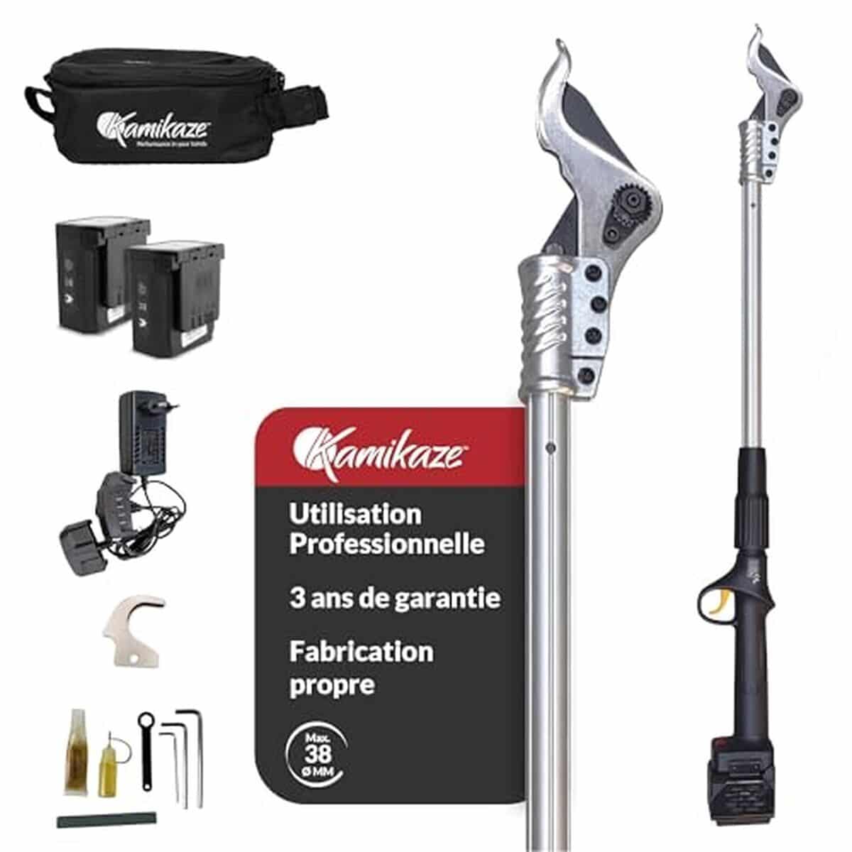 Test du sécateur électrique Kamikaze KV105 : puissance et autonomie incomparables