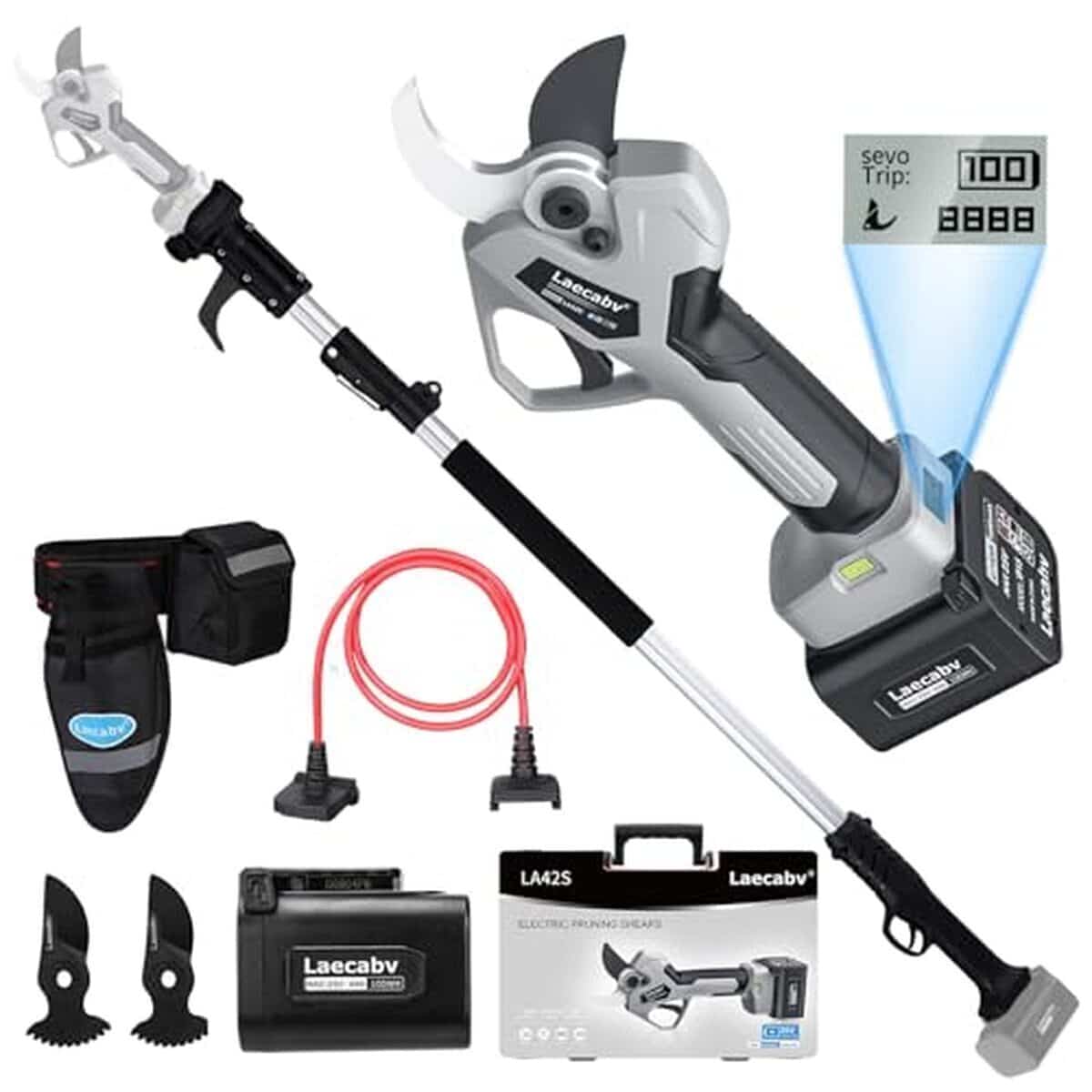 Test du sécateur électrique sans fil Laecabv 42mm : performances et autonomie