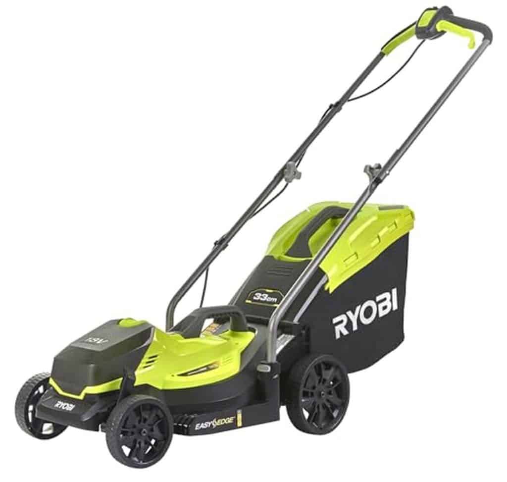 Test : tondeuse sans fil Ryobi One+ olm1833b pour petits jardins