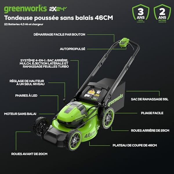 Découvrez notre test détaillé de la tondeuse à gazon Greenworks 48V autopropulsée MO48L424-01: performances, autonomie et verdict sur ce modèle électrique performant. 