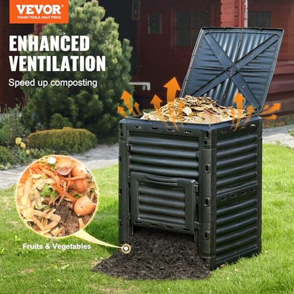 Découvrez notre test détaillé du composteur VEVOR 300 L : capacité généreuse, installation facile et performances écologiques pour vos déchets de jardin. 