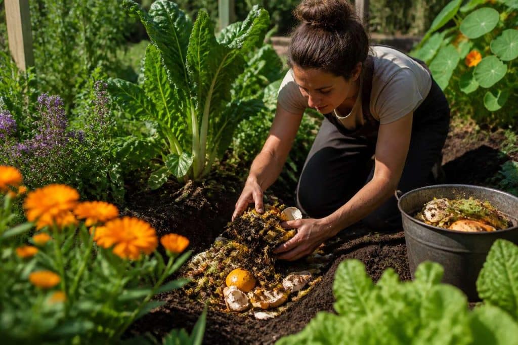 Enfouir les matières organiques au jardin : guide pratique