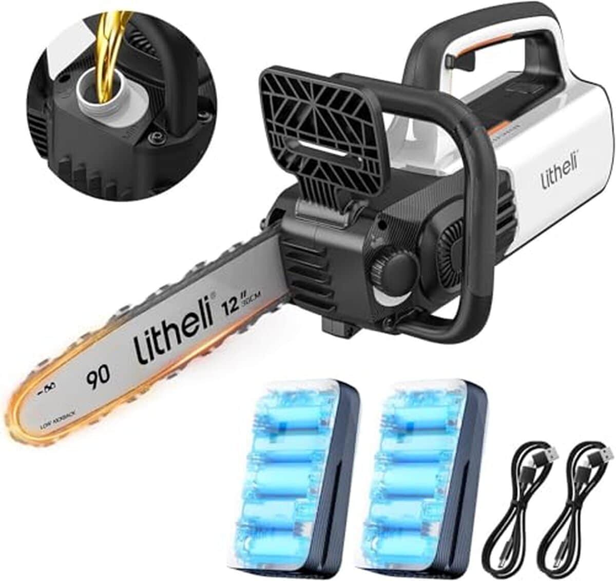 Test de la tronçonneuse Litheli 2 x 20V : performance sans fil pour l'élagage