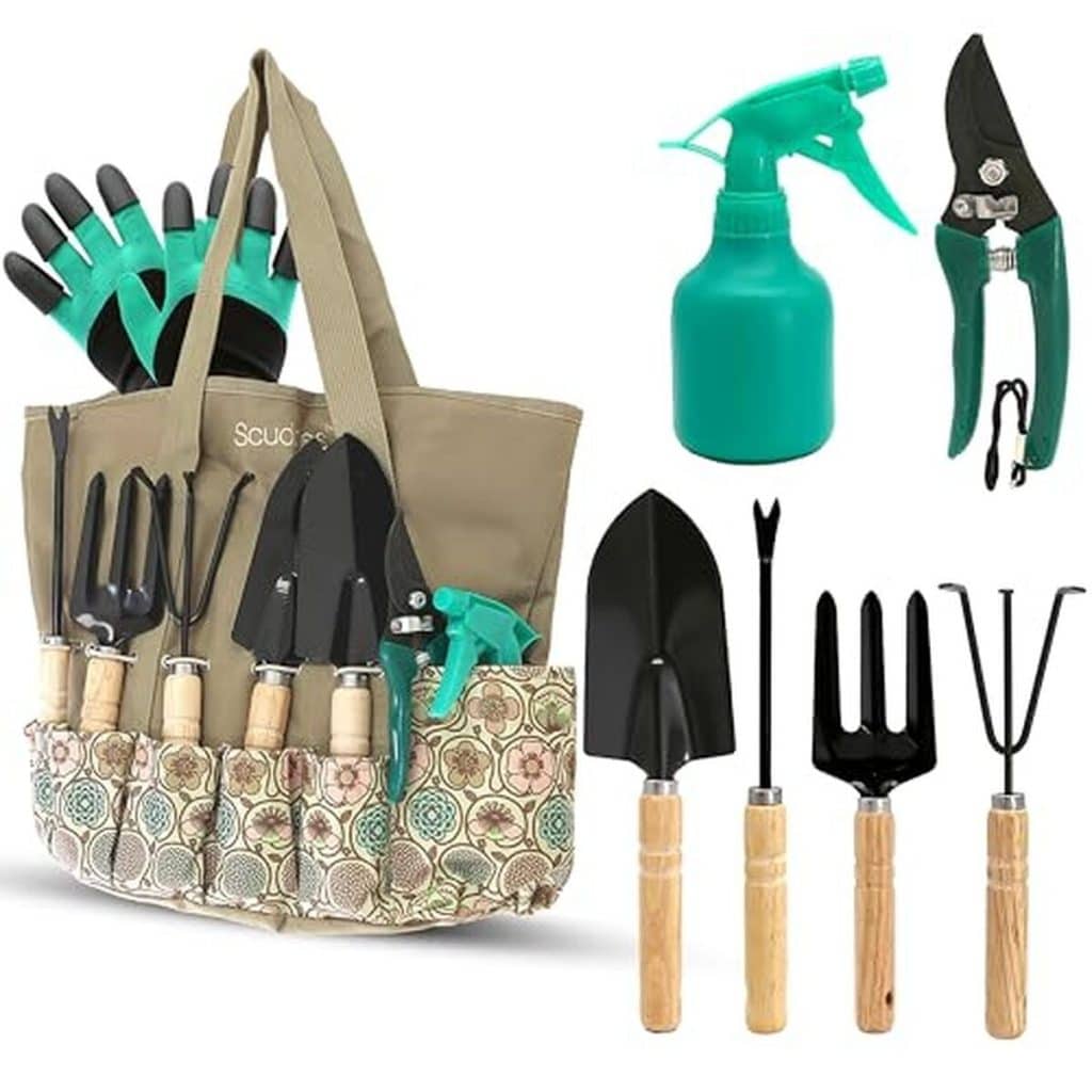 Test des outils de jardinage ergonomiques Scuddles en 8 pièces